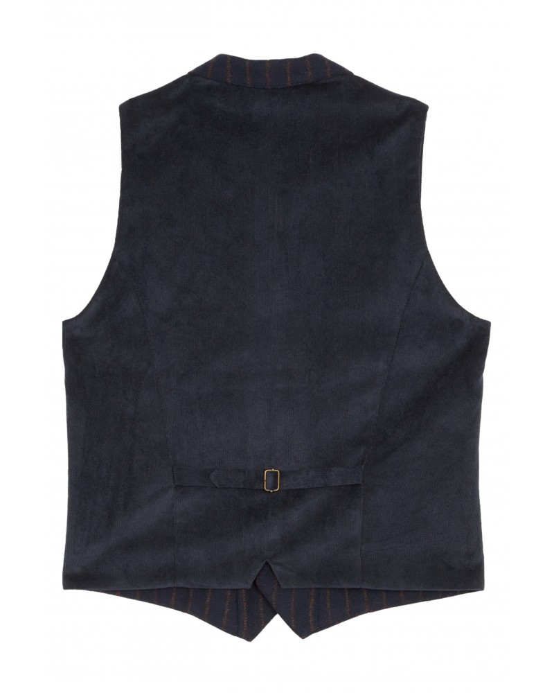 GILET COSTUME RAYÉ BLEU RUSSEL