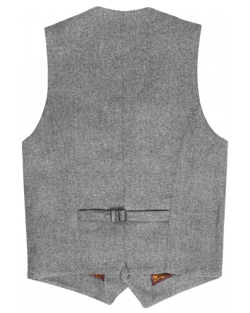 HERRINGBONE TWEED WAISTCOAT - SHETLAND